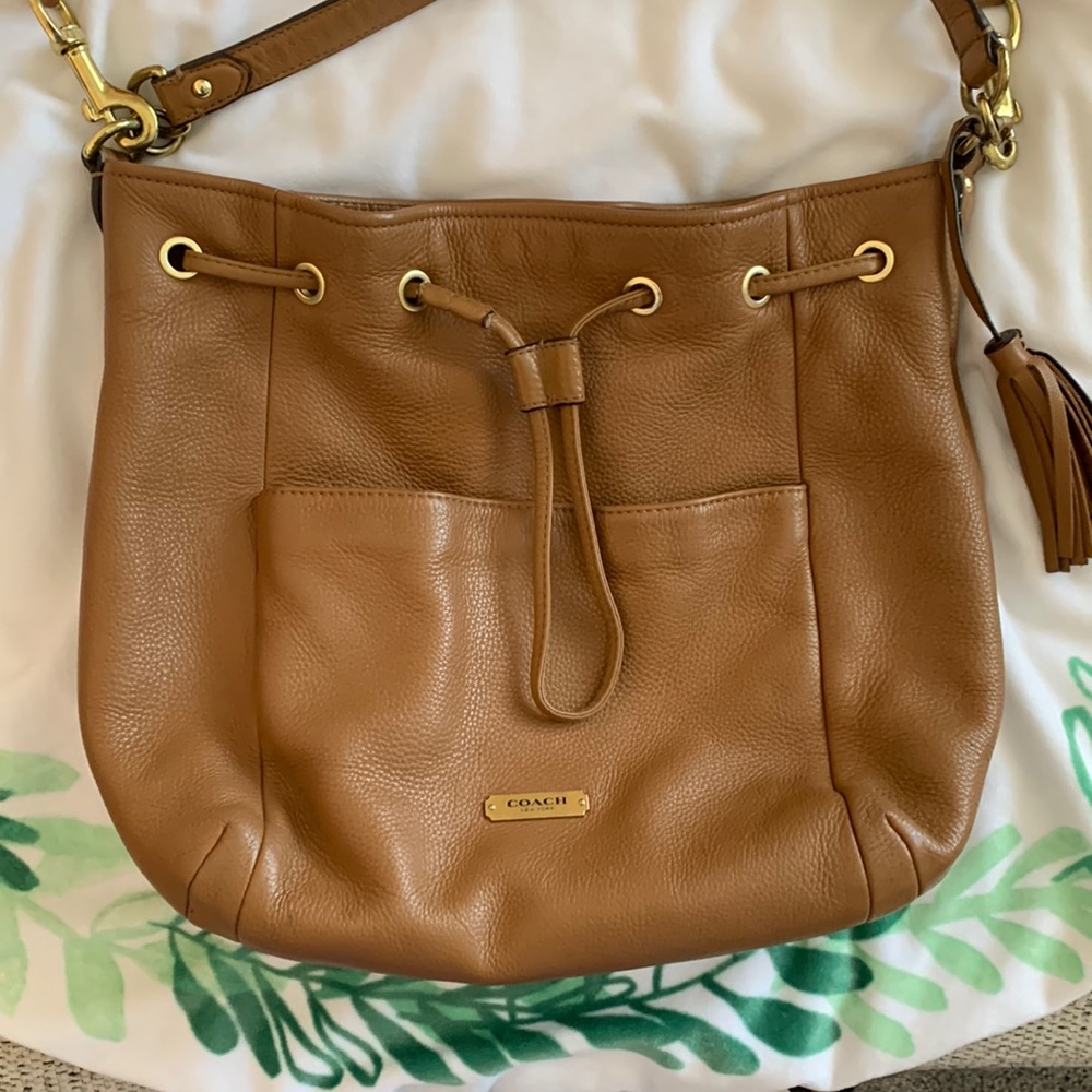 Vintage! Coach Drawstring Bucket Bag! Gem